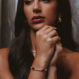 Rouge Tennis Bracelet | Silver