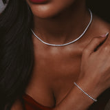 Tennis Necklace 2mm | Silver
