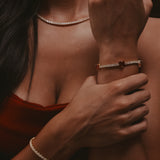 Rouge Tennis Bracelet | Gold