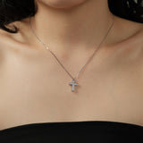 Eden Cross Necklace | Silver