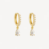 Iris Dangle Earrings | Gold