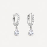 Iris Dangle Earrings | Silver