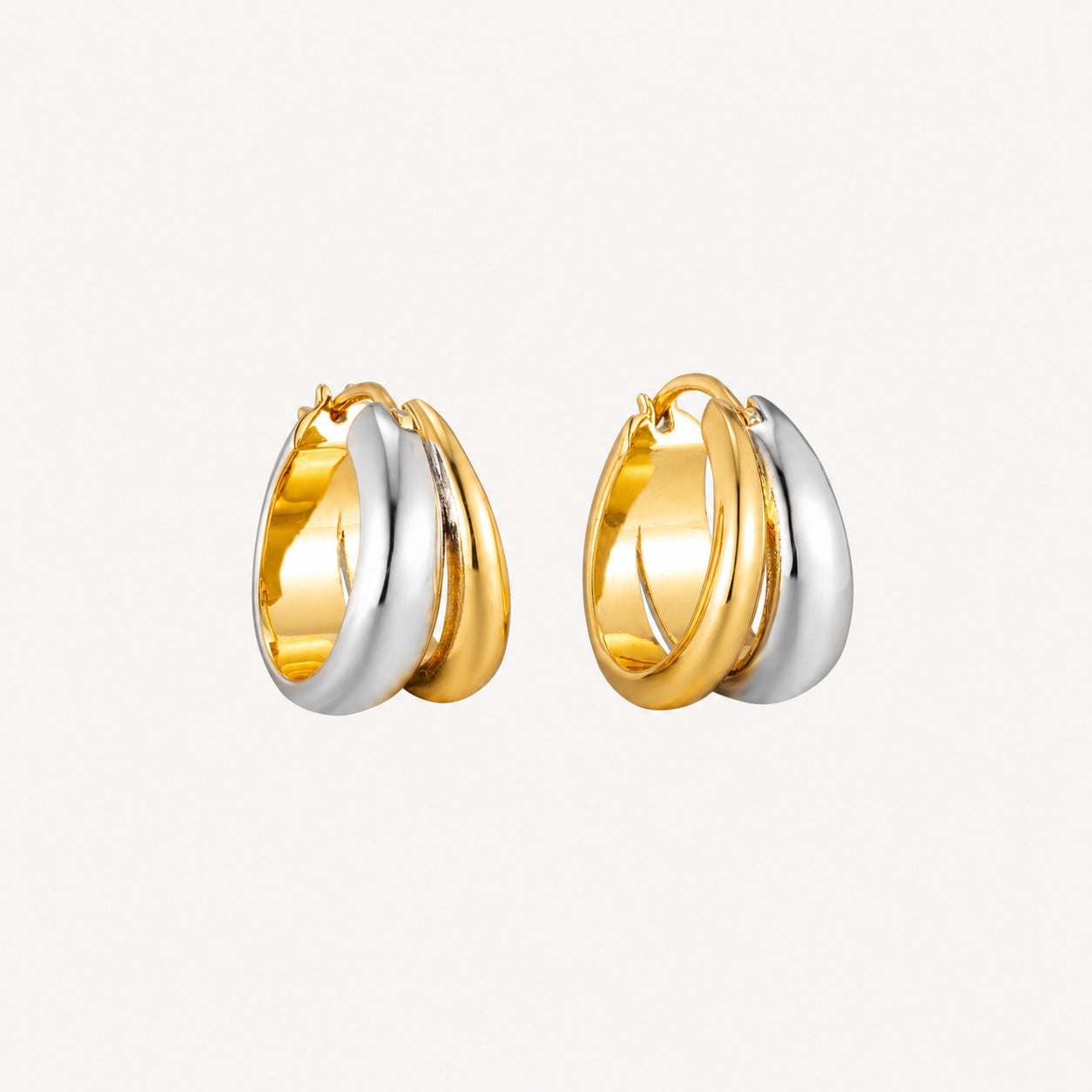 Jaime Earrings Two Tone