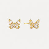 Mariposa Studs | Gold
