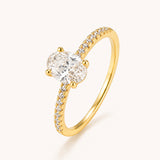 Oval Cut Ring | Gold