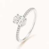 Oval Cut Ring | Silver