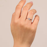Square Cut Ring | Silver