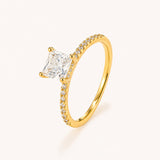 Princess Cut Ring | Gold
