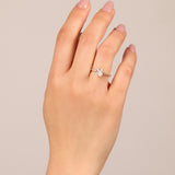 Princess Cut Ring | Gold