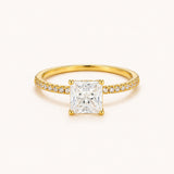 Princess Cut Ring | Gold