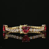 Rouge Tennis Bracelet | Gold