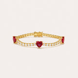 Rouge Tennis Bracelet | Gold