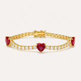 Rouge Tennis Bracelet | Gold