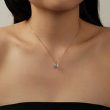 Solitaire 9mm Necklace | Gold