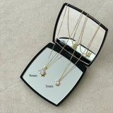 Solitaire 9mm Necklace | Gold