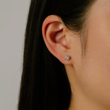 Solitaire Studs 6 Claws | 5mm | Gold
