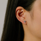 Solitaire Studs 6 Claws | 5mm | Silver