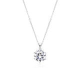 SOLITAIRE 9MM NECKLACE | SILVER