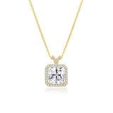 SQUARE CRUSHED ICE NECKLACE | GOLD