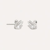 Swan Studs | Silver