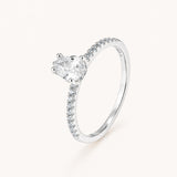 Tear Drop Ring | Silver