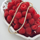 Tennis Necklace 3mm | Gold
