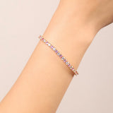 Tennis Bracelet 3mm | Pink | Gold