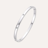 Felicia Bangle | Silver