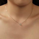 Vera Heart Necklace | Silver