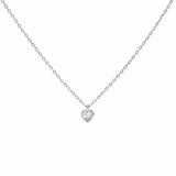 Vera Heart Necklace | Silver