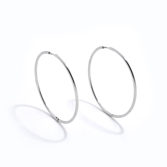 MEGAN HOOPS | SILVER